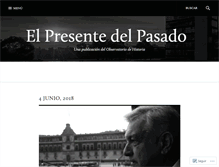 Tablet Screenshot of elpresentedelpasado.com